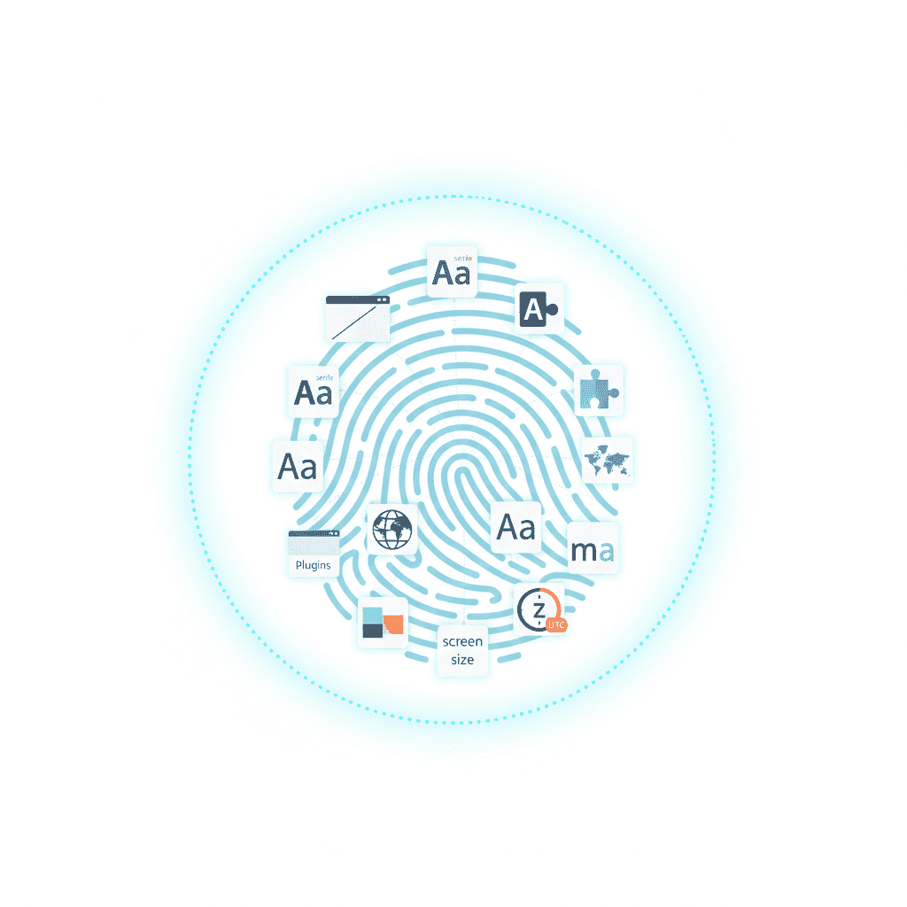 Browser fingerprinting - identifikace bez cookies